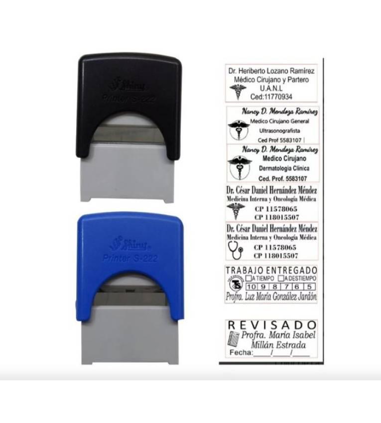 Tampon encreur personnalisé Shiny S222 – Format 38 x 14 mm, idéal pour entreprises et bureaux